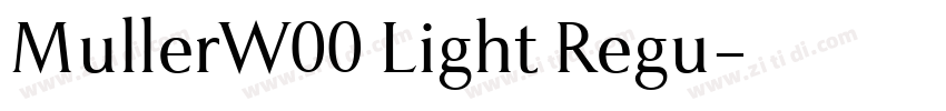 MullerW00 Light Regu字体转换